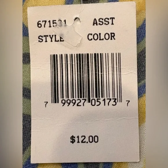 NWT Elaine Gold Elegant Abstract Geometric Multicolor Scarf - Picture 4 of 6